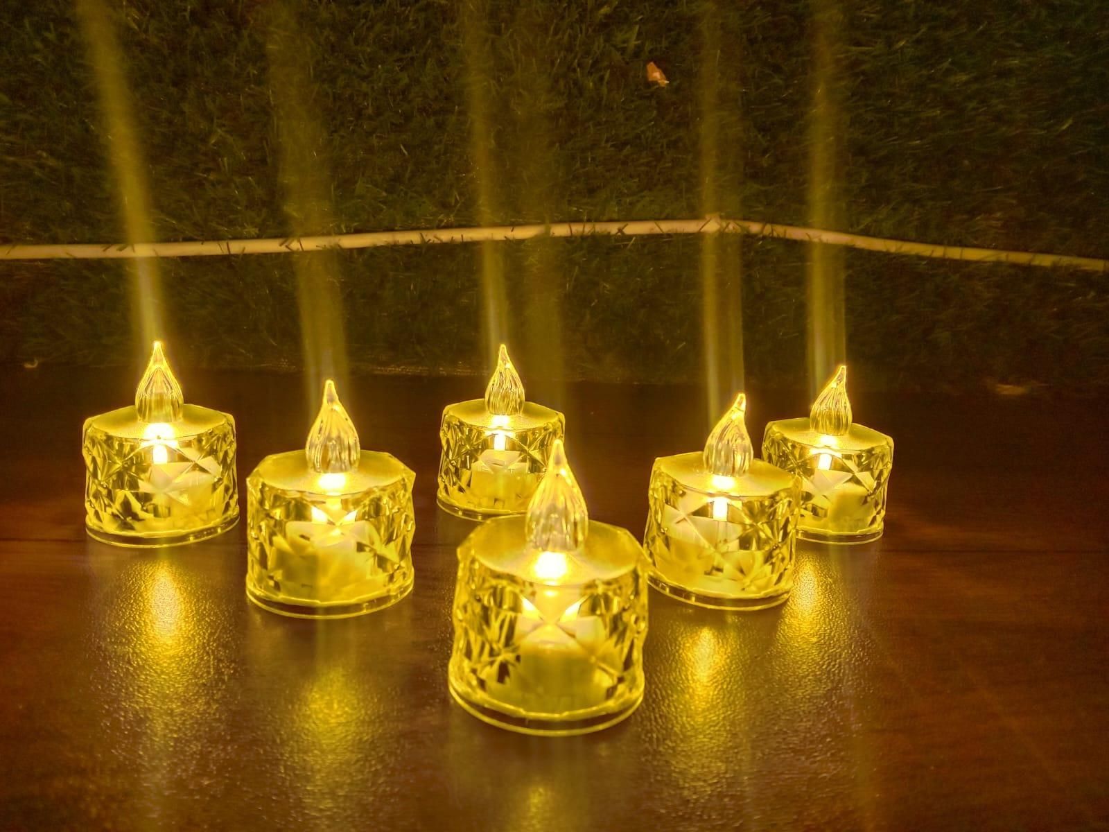 🪔 Decorative Crystal Candles | BUY 2 GET 2 FREE |